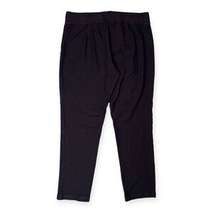 Eileen Fisher Black Pants Elastic Waist Petite Large